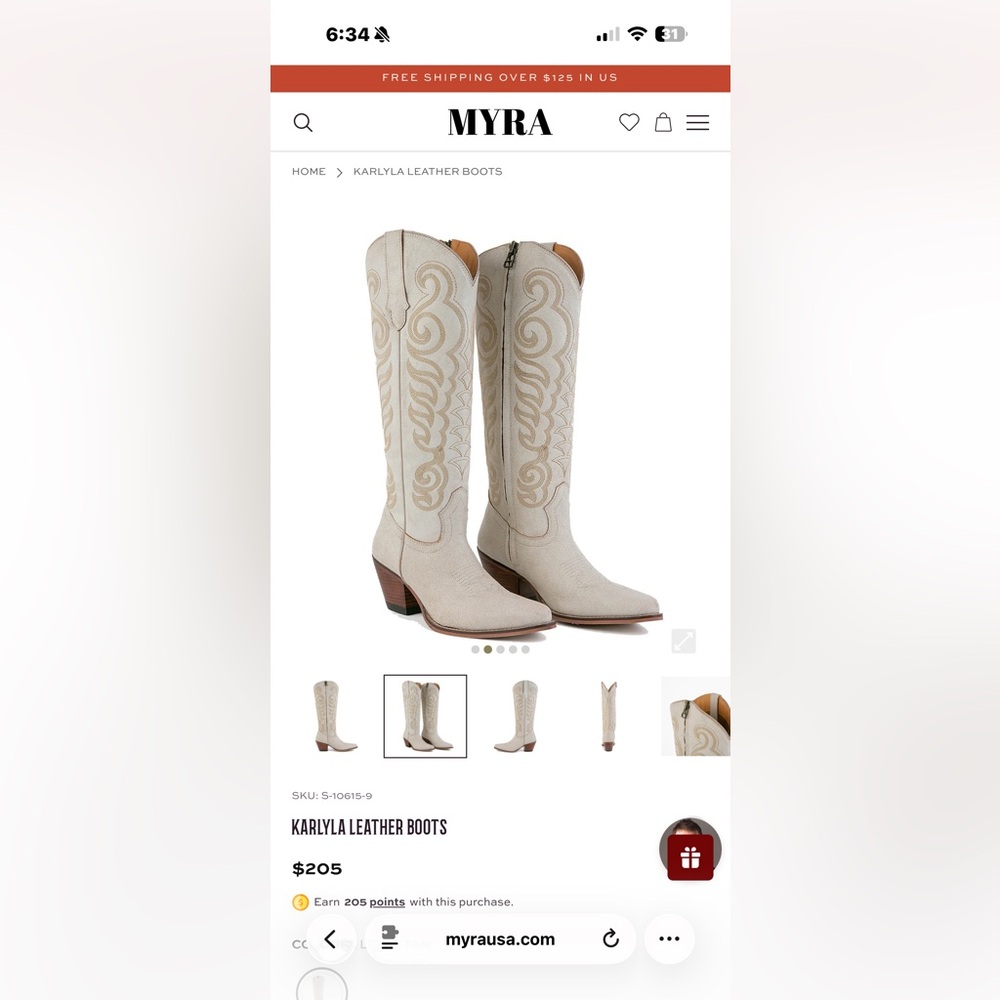 Myra Cowboy Boots- KARLYLA LEATHER BOOTS